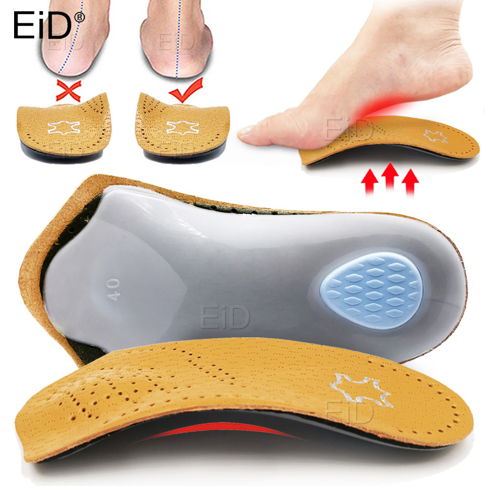 Men Shoes Eid - Palmilhas ortopédicas de couro, almofada de