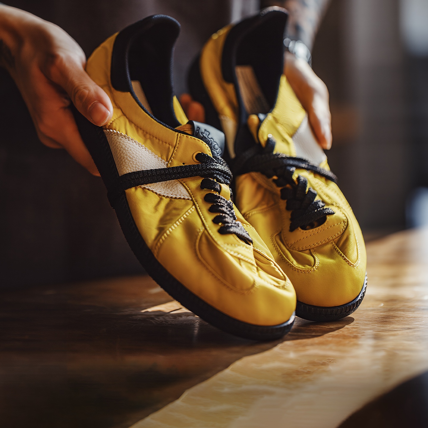 Men Shoes Yellow - Tênis Vintage Amarelo Unissex Maden, Clássico,