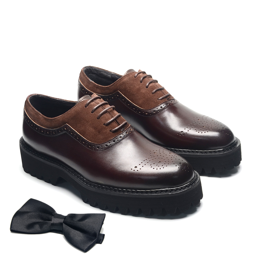 Men Shoes Louboutin - Macio grosso sola preta homens oxford