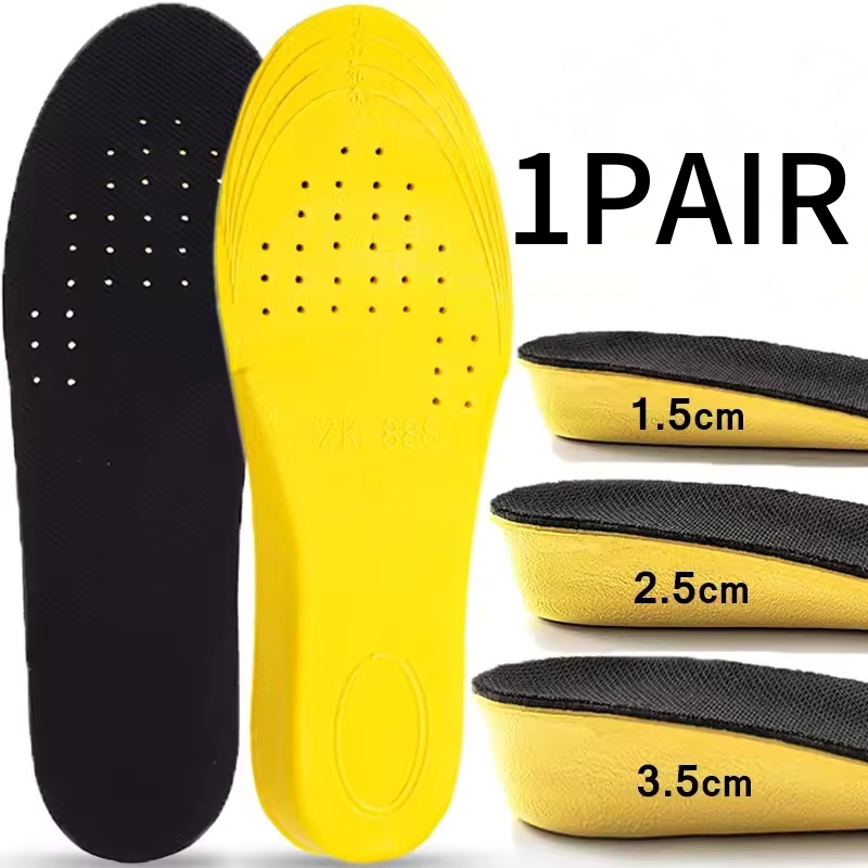 Men Shoes Yellow - 1 par 1.5-3.5cm palmilhas de aumento
