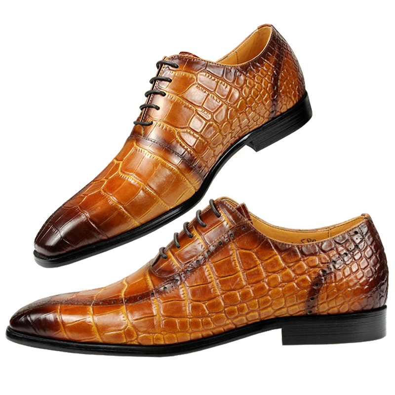 Sapatos masculinos de couro de - Men Shoes Yellow avaliação e preço