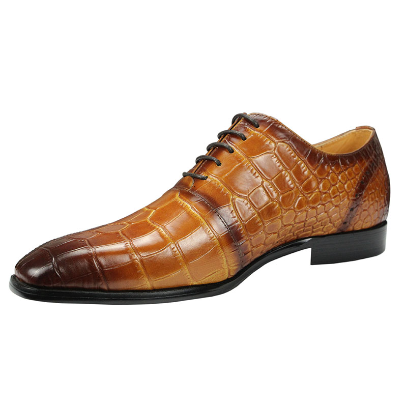 Sapatos masculinos de couro de - Men Shoes Yellow avaliação e preço