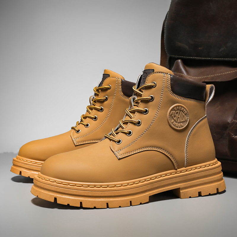 Botas de cano alto masculinas  - Men Shoes Yellow avaliação e preço