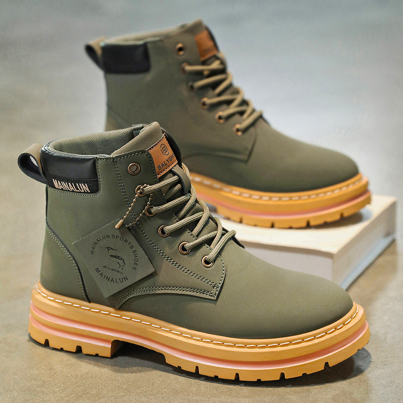 Clássico masculino botas de ca - Men Shoes Yellow avaliação e preço