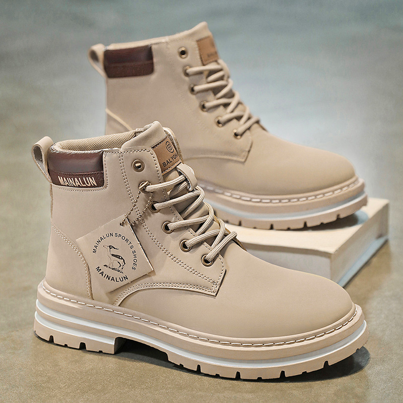 Clássico masculino botas de ca - Men Shoes Yellow avaliação e preço