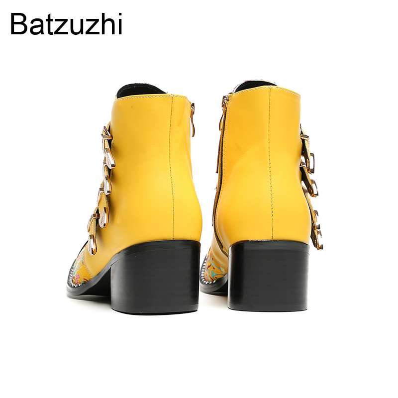 Batzuzhi Botas Masculinas de C - Men Shoes Yellow avaliação e preço