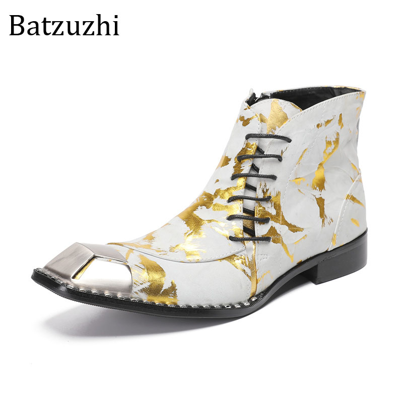 Botas de Couro Genuíno Amarela - Men Shoes Yellow avaliação e preço