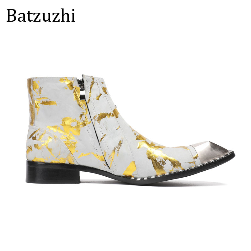 Botas de Couro Genuíno Amarela - Men Shoes Yellow avaliação e preço