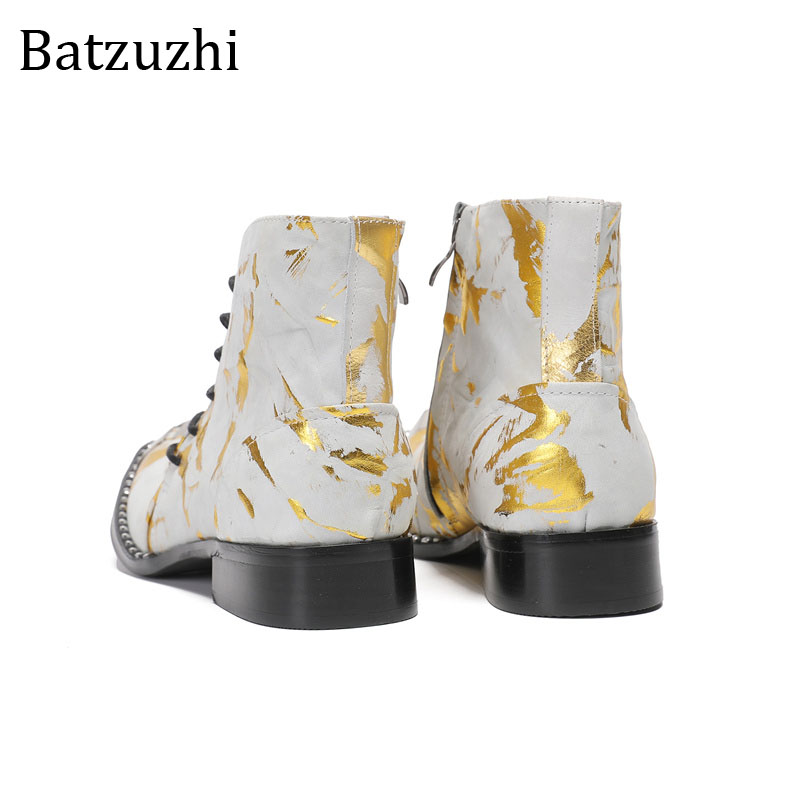 Botas de Couro Genuíno Amarela - Men Shoes Yellow avaliação e preço